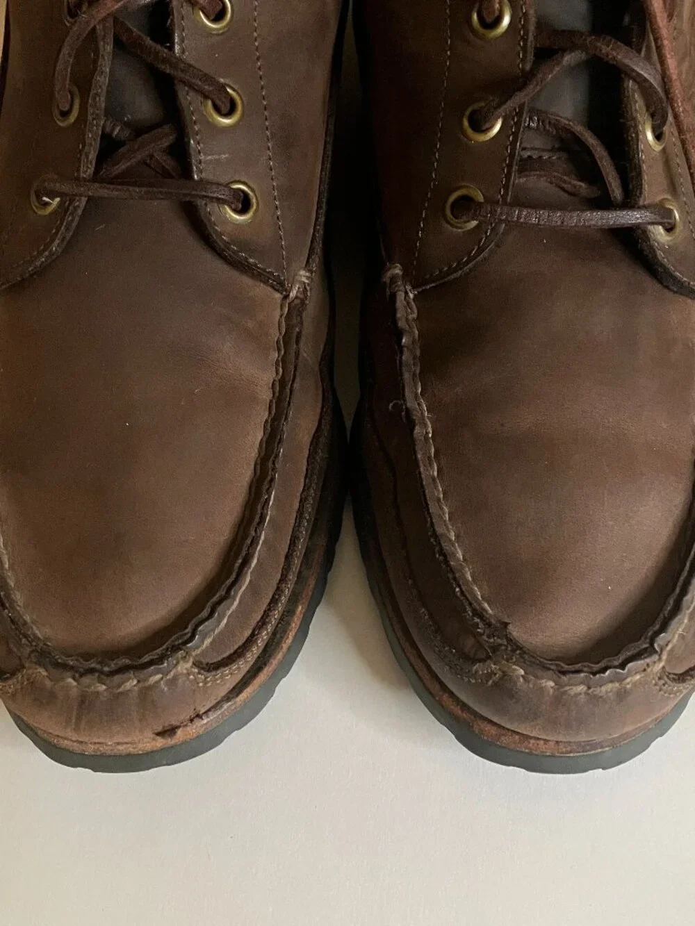 Vintage Florsheim Outdoorsman Boots Mens 10 Brown Leather Chukka Made in USA